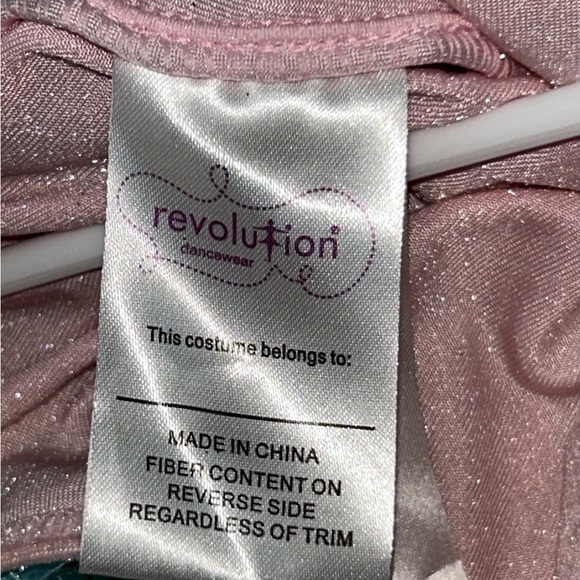 Revolution Dancewear Girls’ Fairy Tutu Costume Pink, Teal & Green Glitter Size L - Picture 11 of 13